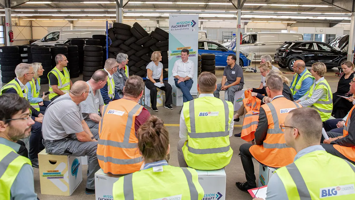 Bundesarbeitsminister Hubertus Heil bei der Mission Fachkraft (Photo)